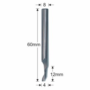 06836 5004 - 4mm Single Flute Router Cutter