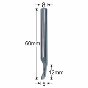 06836 5005 - 5mm Single Flute Router Cutter