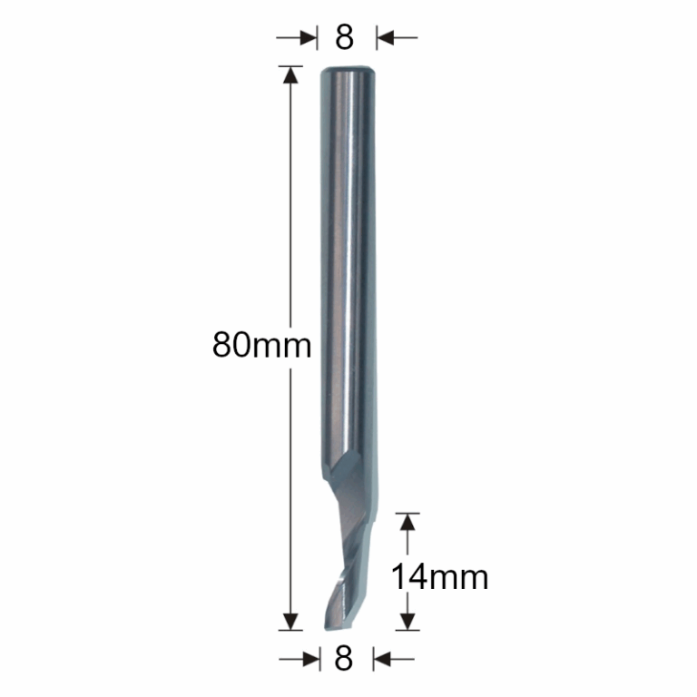 06836 5008 - 8mm Single Flute Router Cutter