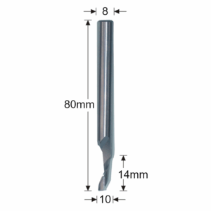 06836 5010 - 10mm Single Flute Router Cutter