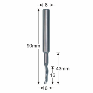 09010 8006 - 6mm Reduced Shank Router Cutter