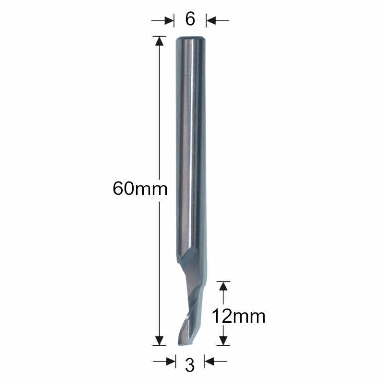 06000 6003 - 3mm Single Flute Router Cutter