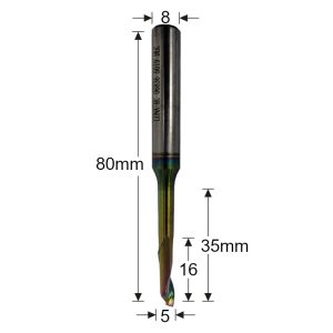 06836 5019 D - 5mm Reduced Shank Router Cutter